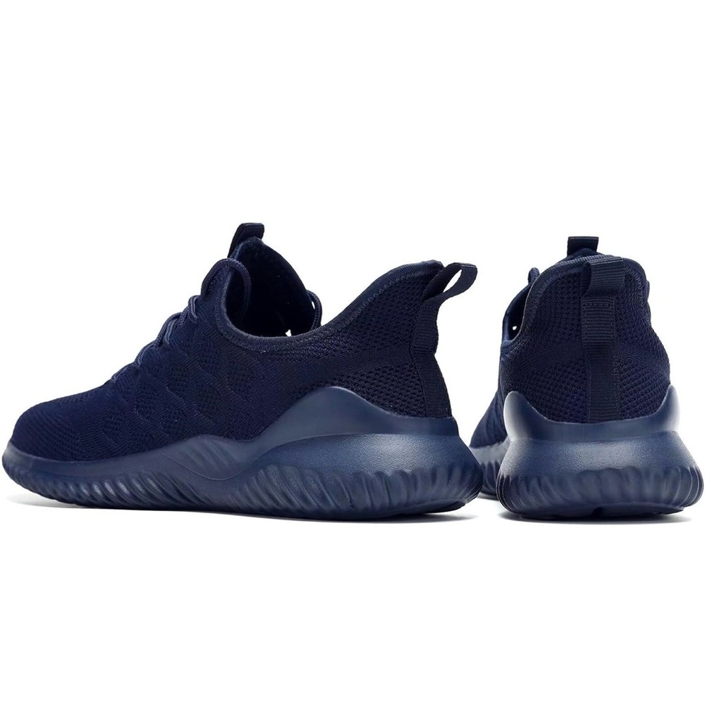 Men’s Navy Knit Athletic Sneakers NEW!! - Picture 4 of 5